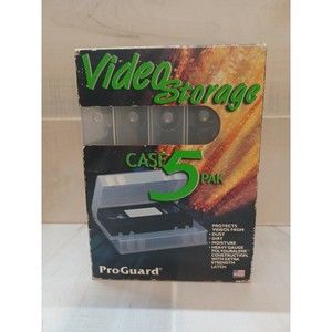 Vintage Pro Guard Video Storage Case 5 Pak